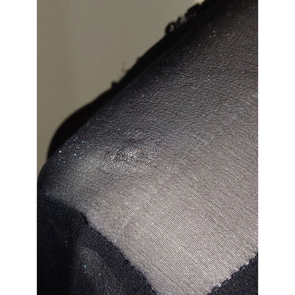 Ann Taylor 100% Silk Embellished Bolero Jacket Small Black - Picture 7 of 8